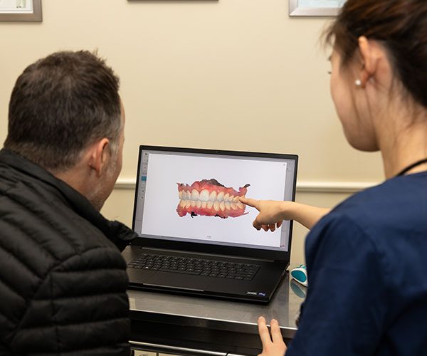 Digital smile design used to plan a smile makeover at The Smile Place